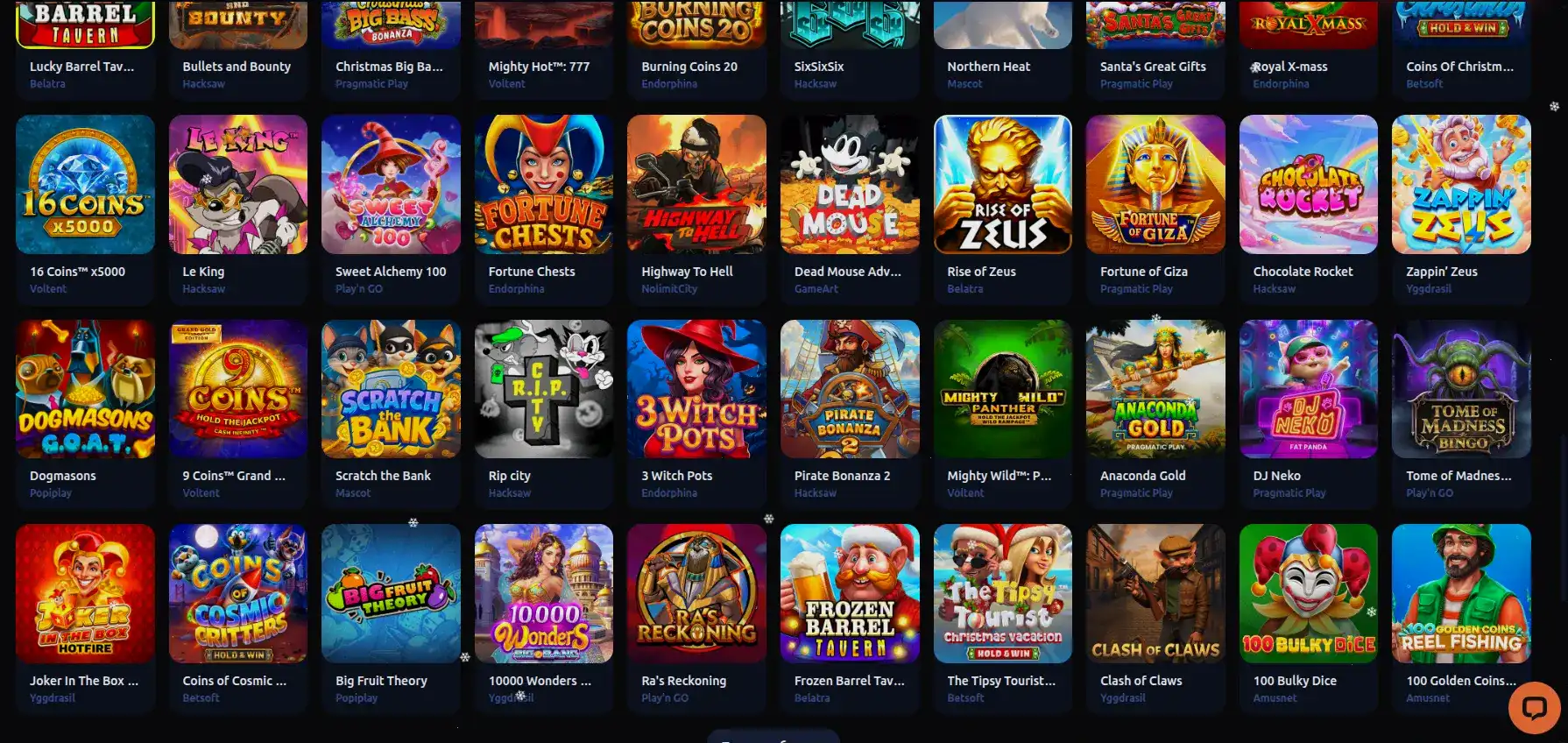 Коллекция игровых автоматов в казино Он Икс